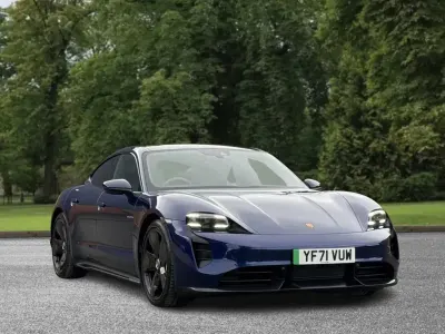 Used Porsche Taycan Performance Package 11 kW (15 HP) 2021 Blue Sedan