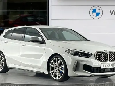 Used BMW M135 Comfort Edition 306 HP (225 kW) 2022 White Hatchback