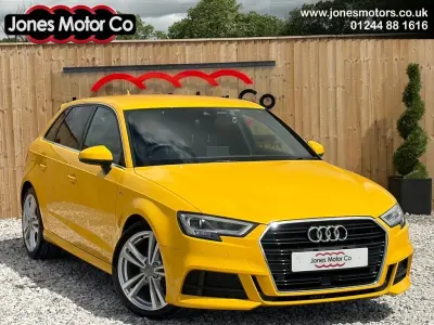 Used Audi A3 Sportback S-Line 150 HP (110 kW) 2017 Yellow Hatchback