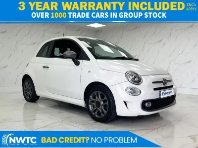 Used Fiat 500 S 69 HP (50 kW) 2017 White Hatchback