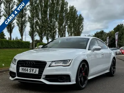 Used Audi A7 Black Edition 313 HP (230 kW) 2014 White Hatchback