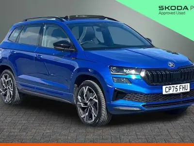 Used Skoda Karoq SportLine 187 HP (137 kW) 2025 Race blue metallic SUV