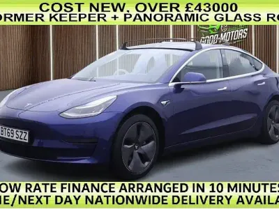 Used Tesla Model 3 Standard Range 239 kW (325 HP) 2019 Blue Sedan