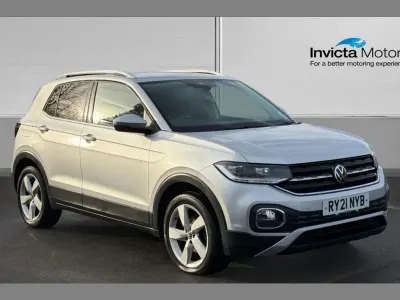 Used VW T-Cross SEL 110 HP (80 kW) 2021 Reflex silver metallic SUV