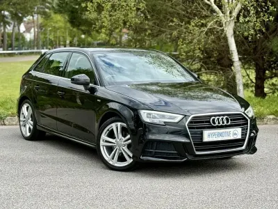 Used Audi A3 Sportback S-Line 150 HP (110 kW) 2019 Black Hatchback