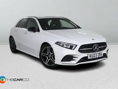 Used Mercedes A180 AMG line 2023 White Hatchback