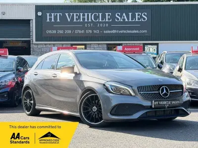 Used Mercedes A200 AMG Line Premium Plus 134 HP (98 kW) 2017 Grey Hatchback