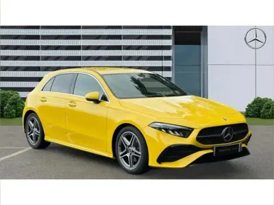 Used Mercedes A200 AMG Line Premium 161 HP (118 kW) 2023 Yellow Hatchback
