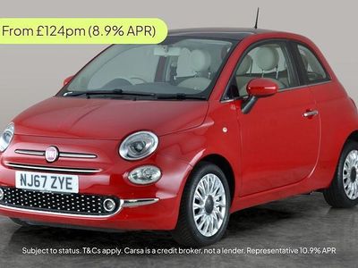 Red Used 2017 Fiat 500 Lounge Hatchback | £6,321 (Fair price)