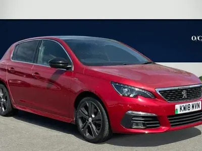Używany Peugeot 308 GT-line 130 KM (95 kW) 2018 Czerwony Hatchback