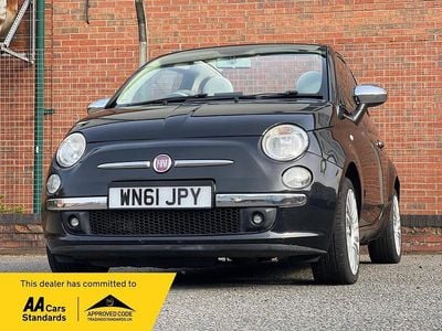 Used Fiat 500 Lounge 85 HP (62 kW) 2011 Black Cabriolet
