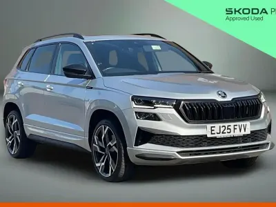 Used Skoda Karoq SportLine 150 HP (110 kW) 2025 Brilliant silver metallic SUV