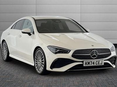 Polar white Used 2024 Mercedes CLA200 AMG Line Premium Sedan | £28,950 (Fair price)