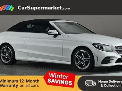 White Used 2019 Mercedes C200 AMG Line Premium Cabriolet | £20,697 (Fair price)