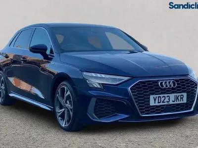 Used Audi A3 Sportback S-Line 110 HP (80 kW) 2023 Blue Hatchback