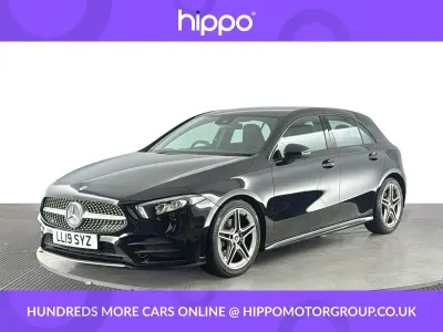 Used Mercedes A200 AMG line 163 HP (119 kW) 2019 Black Hatchback