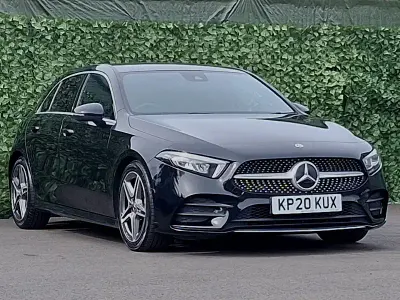 Used Mercedes A200 AMG line 150 HP (110 kW) 2020 Black Hatchback