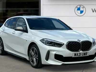 Used BMW M135 Comfort Edition 306 HP (225 kW) 2021 Alpine white Hatchback