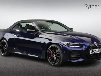 Used BMW 420 Cabriolet M Sport 181 HP (133 kW) 2023 Blue Cabriolet