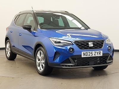 Metallic saphire blue with black roof New 2025 Seat Arona FR SUV | £20,198 (Fair price)
