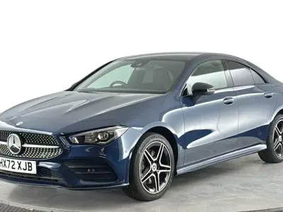 Used Mercedes E250 AMG line 218 HP (160 kW) 2023 Blue Sedan