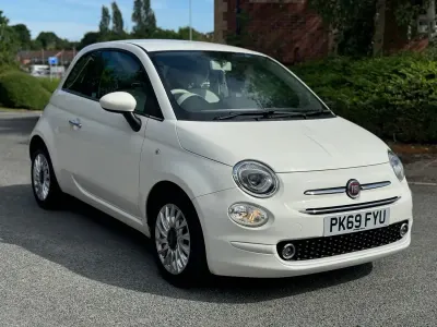 Used Fiat 500 Lounge 69 HP (50 kW) 2019 White Hatchback