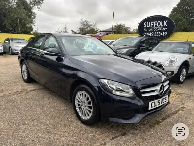 Used Mercedes C200 SE 184 HP (135 kW) 2015 Blue Sedan