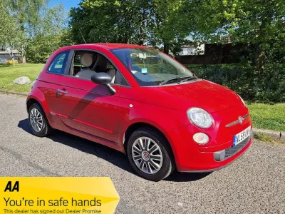 Used Fiat 500 Pop 69 HP (50 kW) 2009 Red Cabriolet