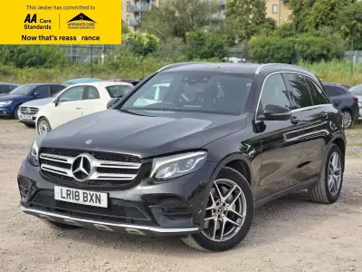 Used Mercedes GLC220 AMG line 170 HP (125 kW) 2018 Black SUV