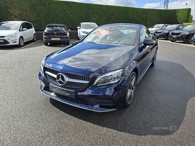 Blue Used 2021 Mercedes C220 AMG Line Premium Coupe | £23,750 (Expensive)