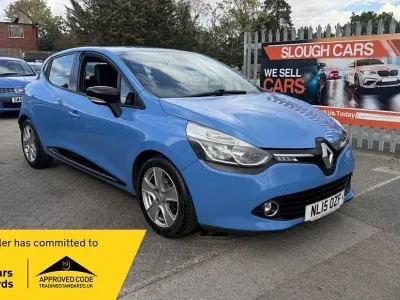 Used Renault Clio Dynamique 75 HP (55 kW) 2015 Blue Hatchback