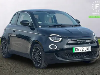 Used Fiat 500e La Prima 86 kW (118 HP) 2022 Black Hatchback