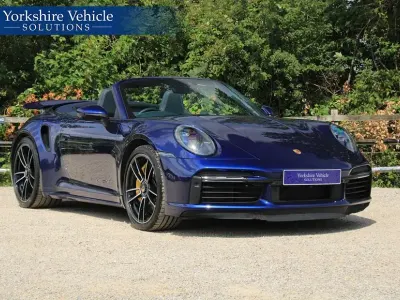 Used Porsche 911 Turbo S Cabriolet 650 HP (478 kW) 2021 Blue Cabriolet