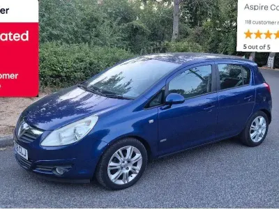 Used Vauxhall Corsa Design Edition 89 HP (65 kW) 2008 Blue Hatchback