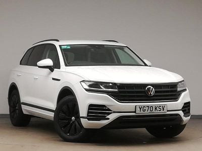 White Used 2020 VW Touareg SEL SUV | £28,998 (Fair price)