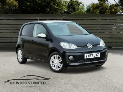 Begagnad VW up! high up! 75 HK (55 kW) 2017 Svart Halvkombi