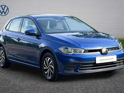 Used VW Polo Life 95 HP (69 kW) 2022 Blue Hatchback