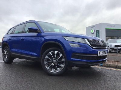 Blue Used 2021 Skoda Kodiaq SE Drive SUV | £18,695 (Fair price)