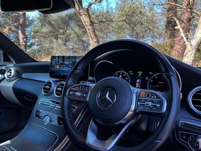 Used Mercedes C200 AMG line 2019 Blue Coupe