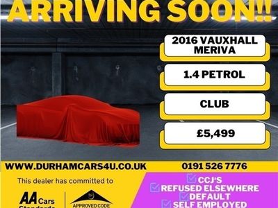 used Vauxhall Meriva 1.4L CLUB 5d 99 BHP