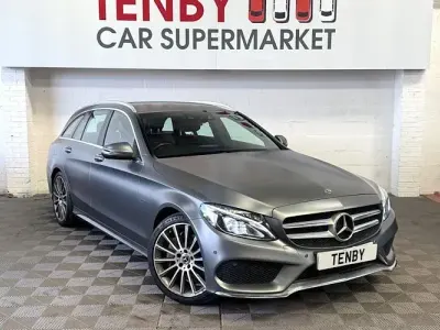 Used Mercedes C350 AMG line 294 HP (216 kW) 2017 Grey Estate