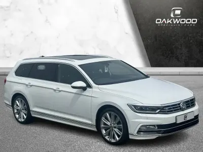 Used VW Passat R-line 220 HP (161 kW) 2018 White Estate