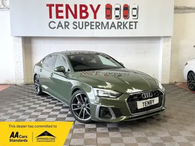 Used Audi A5 Sportback S-Line 204 HP (150 kW) 2023 Green Hatchback