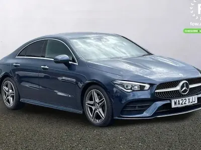 Used Mercedes CLA180 AMG Line Premium 136 HP (100 kW) 2022 Blue Coupe