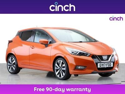 Orange Used 2017 Nissan Micra Tekna Hatchback | £8,099 (Fair price)