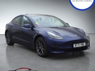Used Tesla Model 3 Long Range AWD 366 kW (498 HP) 2021 Blue Sedan