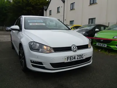 Begagnad VW Golf VII GT 2014 Vit Halvkombi