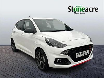 White New 2025 Hyundai i10 N Line Hatchback | £18,299 (Fair price)