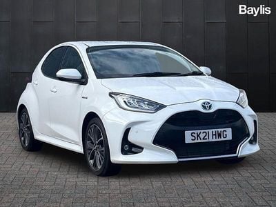 Used Toyota Yaris Hybrid 2021 White Hatchback