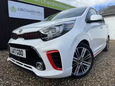 Begagnad Kia Picanto GT-Line 66 HK (48 kW) 2017 Vit Halvkombi